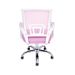 Kit 3 Cadeiras de Escritório Begonia Mesh Ergonômico Rosa