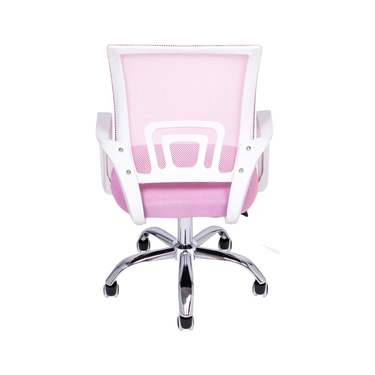 Kit 3 Cadeiras de Escritório Begonia Mesh Ergonômico Rosa