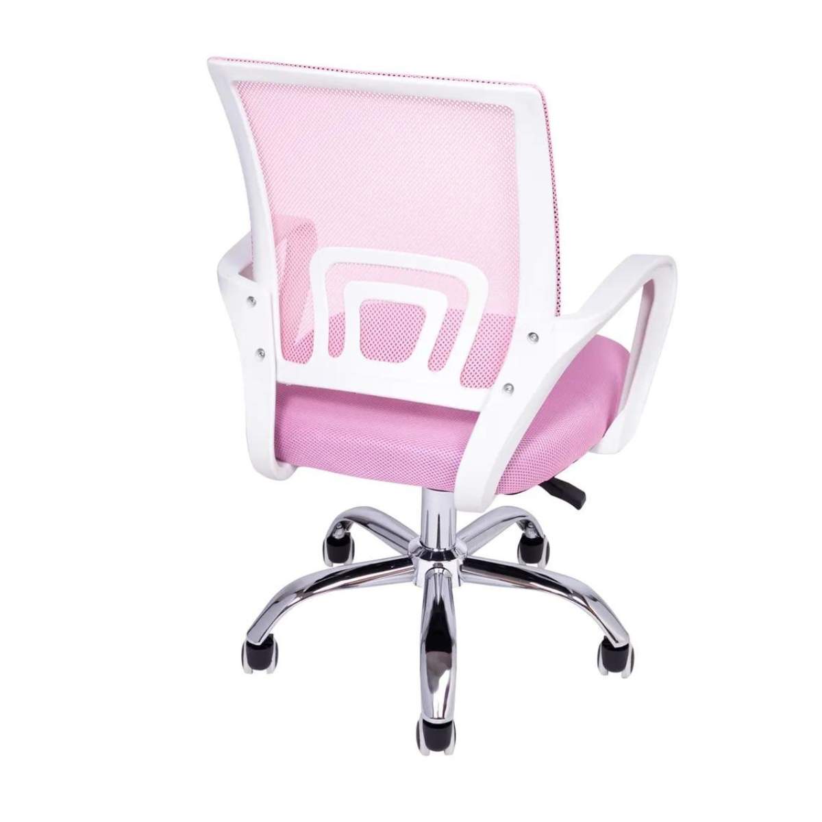 Kit 3 Cadeiras de Escritório Begonia Mesh Ergonômico Rosa