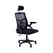Kit 3 Cadeiras de Escritório Diretor Relax Ergonômica Preto