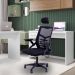 Kit 3 Cadeiras de Escritório Diretor Relax Ergonômica Preto