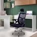 Kit 3 Cadeiras de Escritório Diretor Relax Ergonômica Preto