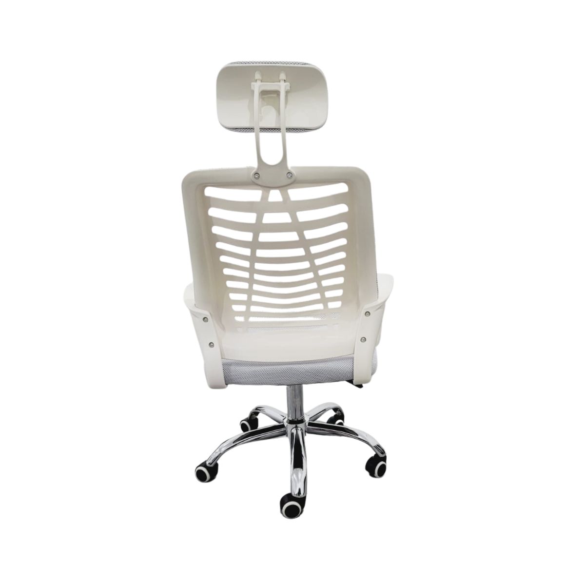 Kit 3 Cadeiras de Escritorio Esteirinha Tela Mesh Branco