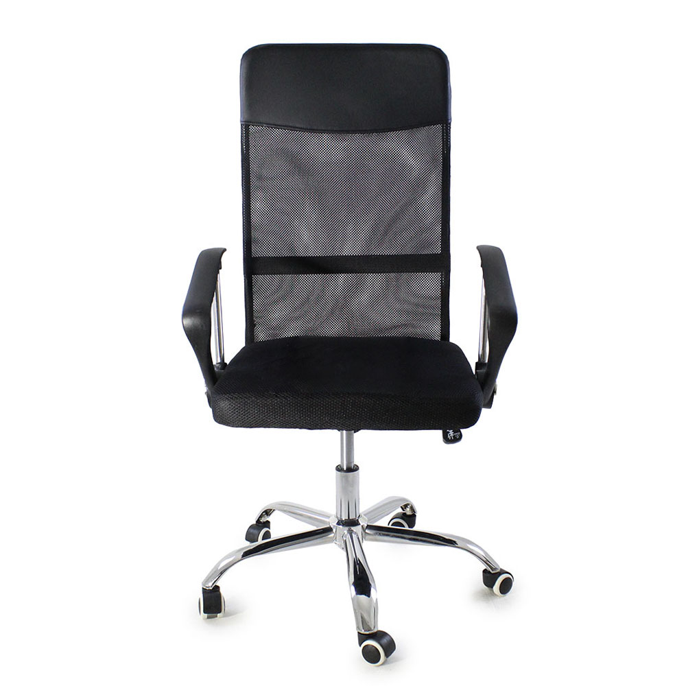 Kit 3 Cadeiras de Escritorio Nagano Tela Mesh Ergonômica - Preto