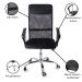 Kit 3 Cadeiras de Escritorio Nagano Tela Mesh Ergonômica - Preto