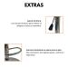 Kit 4 Banquetas Gomos Comfort Estofada Giratória Altura Regulável