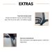 Kit 4 Cadeiras de Escritório Begonia Oficial Tela Mesh FIXA Preto