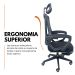 Kit 4 Cadeiras de Escritório Presidente Executiva Oficial Paris Preto