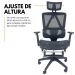 Kit 5 Cadeiras de Escritório Presidente Executiva Oficial Titan Preto