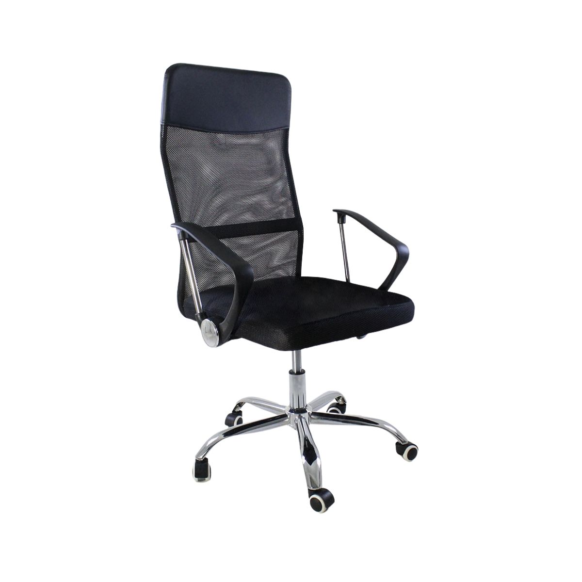 Kit 5 Cadeiras de Escritorio Nagano Tela Mesh Ergonômica - Preto