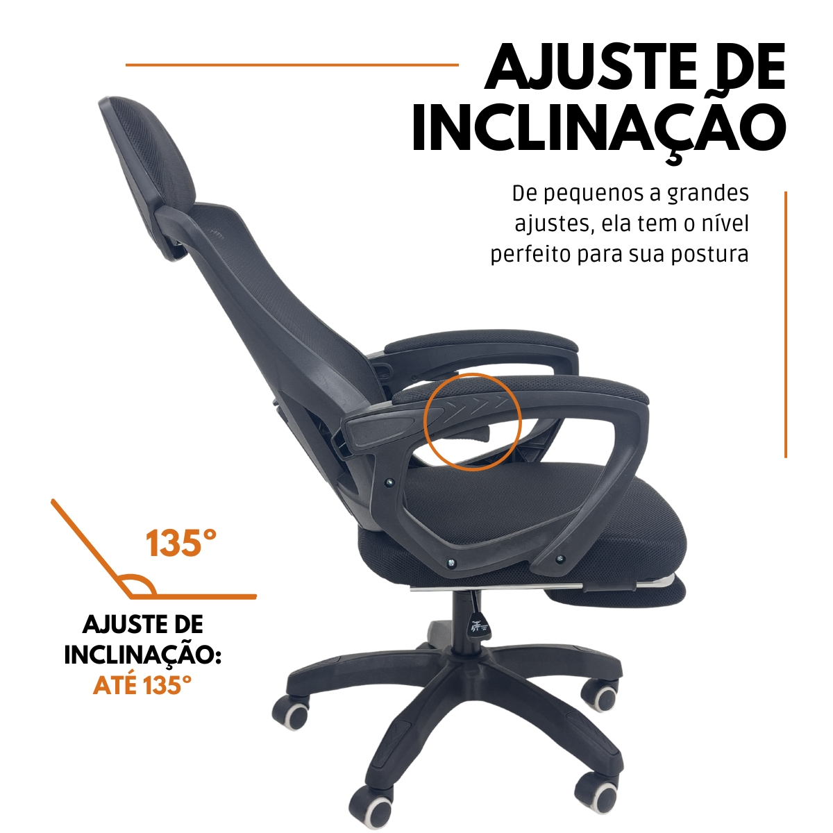 Kit 6 Cadeiras de Escritório Presidente Executiva Oficial Supreme Preto
