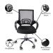 Kit 6 Cadeiras de Escritorio Begonia Tela Mesh Ergonomica - Preto
