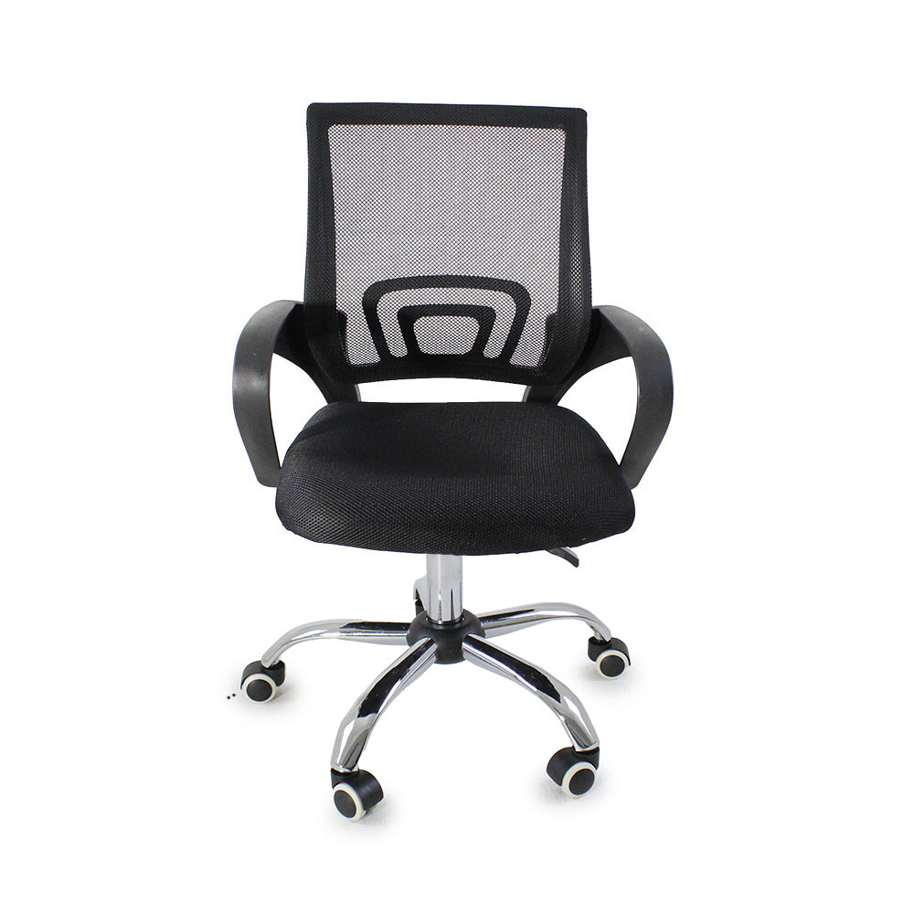 Kit 6 Cadeiras de Escritorio Begonia Tela Mesh Ergonomica - Preto