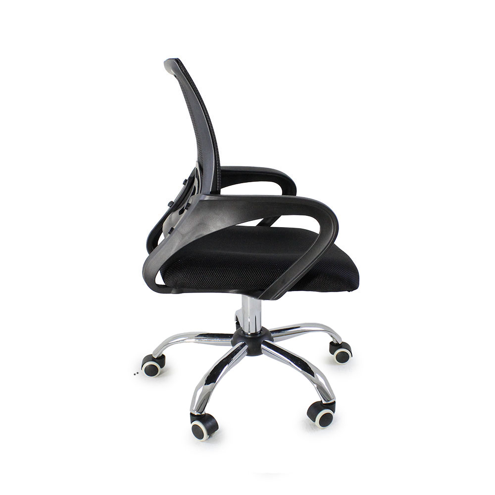 Kit 6 Cadeiras de Escritorio Begonia Tela Mesh Ergonomica - Preto