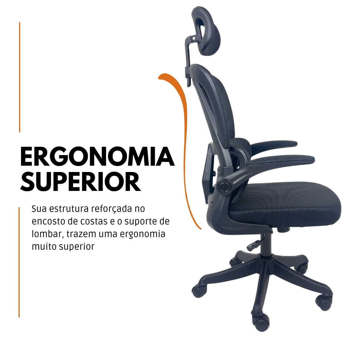 Kit 8 Cadeiras de Escritório Presidente Executiva Oficial Legacy Preto