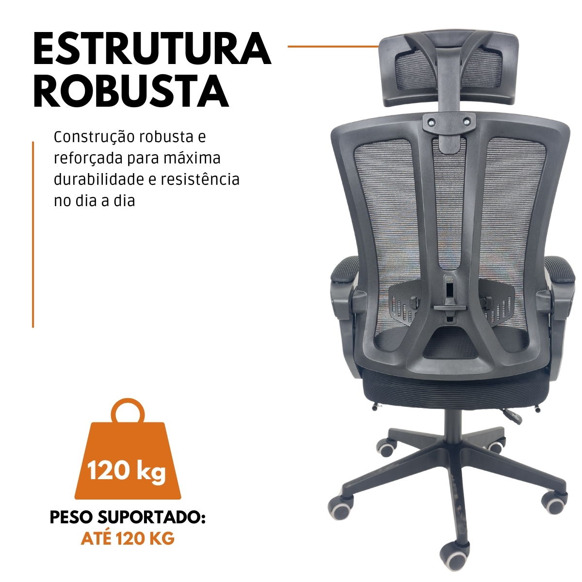 Kit 8 Cadeiras de Escritório Presidente Executiva Oficial Paris Preto