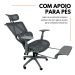 Kit 8 Cadeiras de Escritório Presidente Executiva Oficial Titan Cinza