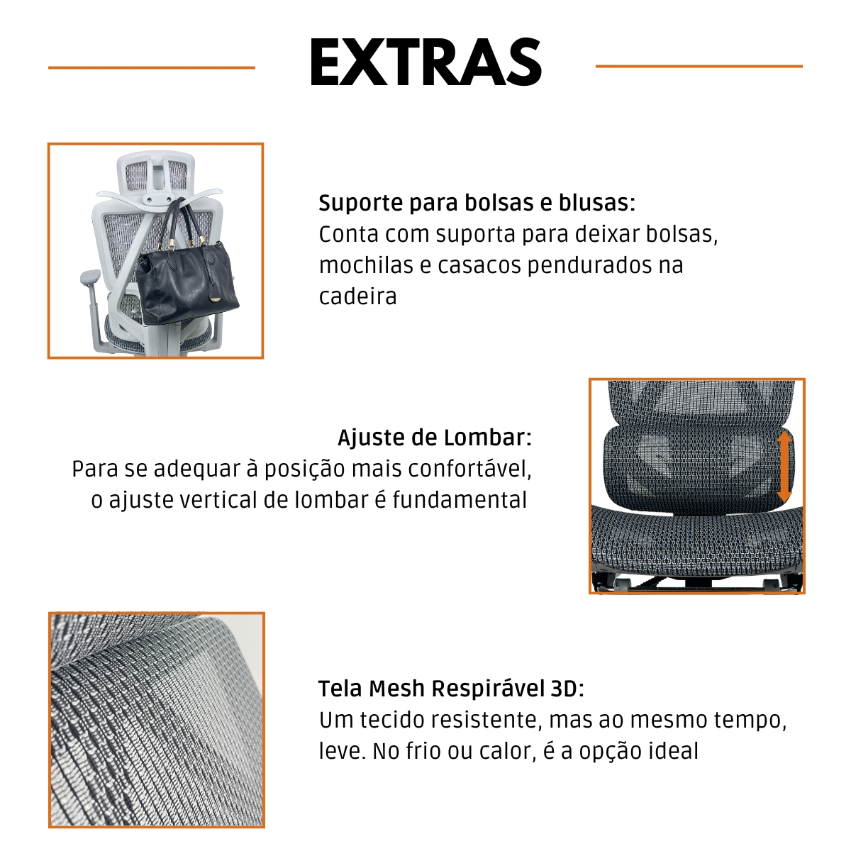 Kit 8 Cadeiras de Escritório Presidente Executiva Oficial Titan Cinza