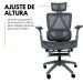 Kit 8 Cadeiras de Escritório Presidente Executiva Oficial Titan Cinza