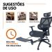 Kit 8 Cadeiras de Escritório Presidente Executiva Oficial Titan Preto