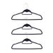 Kit com 3 Cabides Toq Veludo Preto
