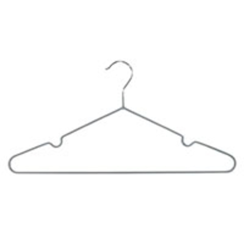 Kit com 6 Cabides Ultrafino Metal Cinza