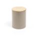 Pote com Tampa de Bambu Oikos 1,2L Bege