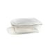 Pote de Vidro com Tampa Oikos 1,2L Branco