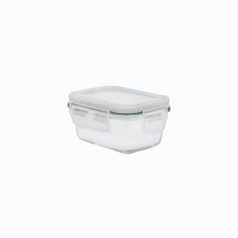 Pote de Vidro com Tampa Oikos 160ml Branco