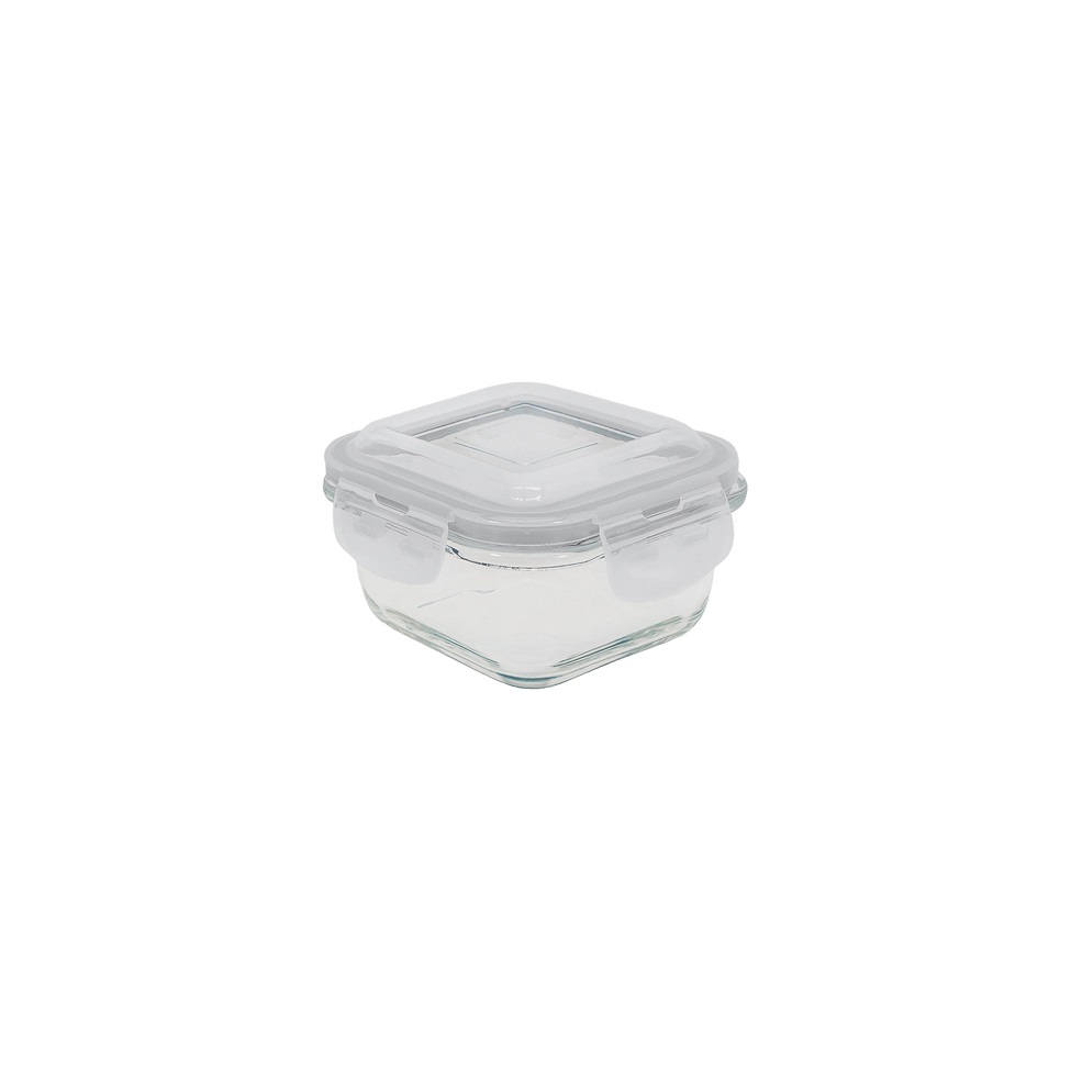 Pote de Vidro com Tampa Oikos 520ml Branco