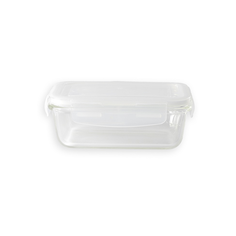Pote de Vidro com Tampa Oikos 570ml Branco