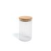 Pote de Vidro com Tampa de Bambu 800ml Oikos Natural