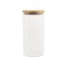 Pote de Vidro com Tampa de Bambu Oikos 1,6L Natural