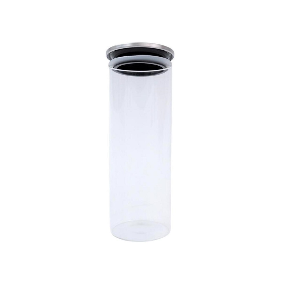 Pote de Vidro com Tampa de Inox Oikos 700ml Natural