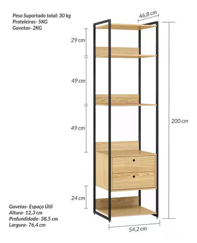 Closet Estante Industrial Modulo 03