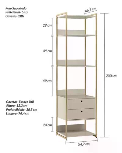 Closet Estante Industrial Modulo 03