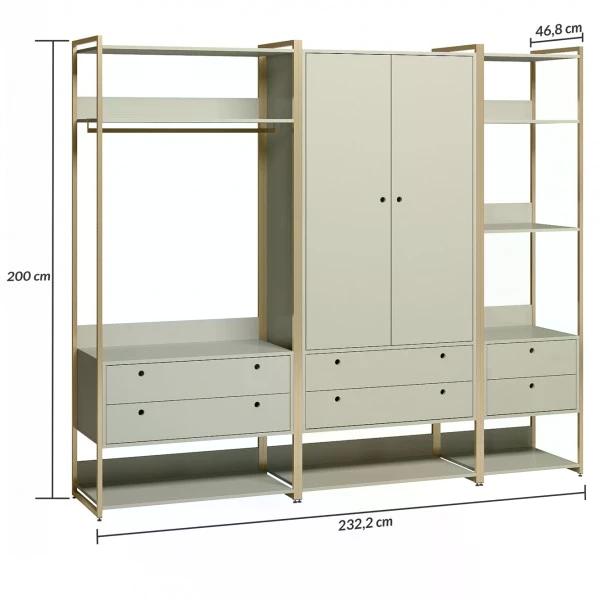 Closet Ind Olivar Conj Modulos 02 03 05