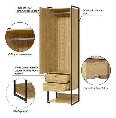 Closet Industrial Olivar Conjunto Modulos 01 02 03 04