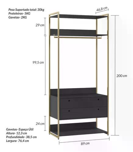 Closet Industrial Olivar Conjunto Modulos 01 02