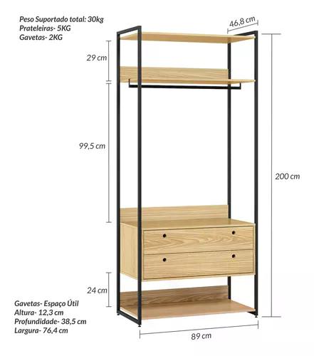 Closet Industrial Olivar Conjunto Modulos 01 02