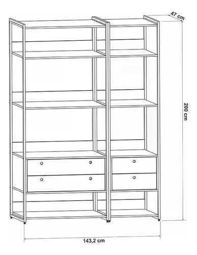 Closet Industrial Olivar Conjunto Modulos 01 03