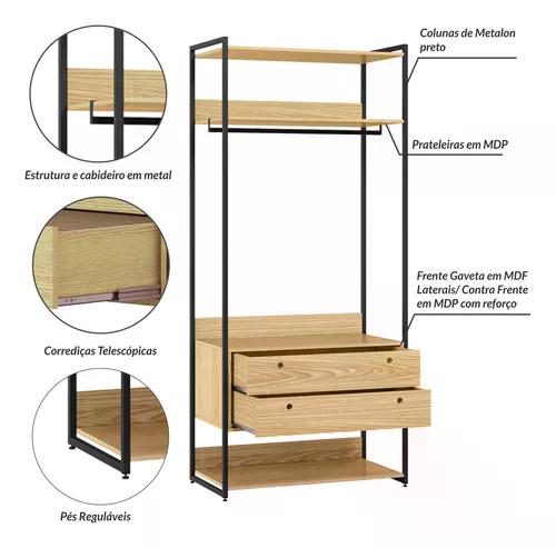 Closet Industrial Olivar Conjunto Modulos 04 03 02