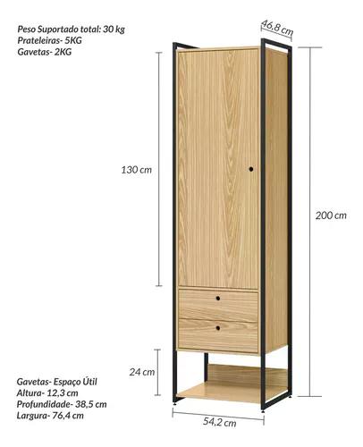 Closet Industrial Olivar Conjunto Modulos 04 03