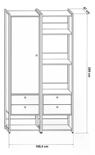 Closet Industrial Olivar Conjunto Modulos 04 03