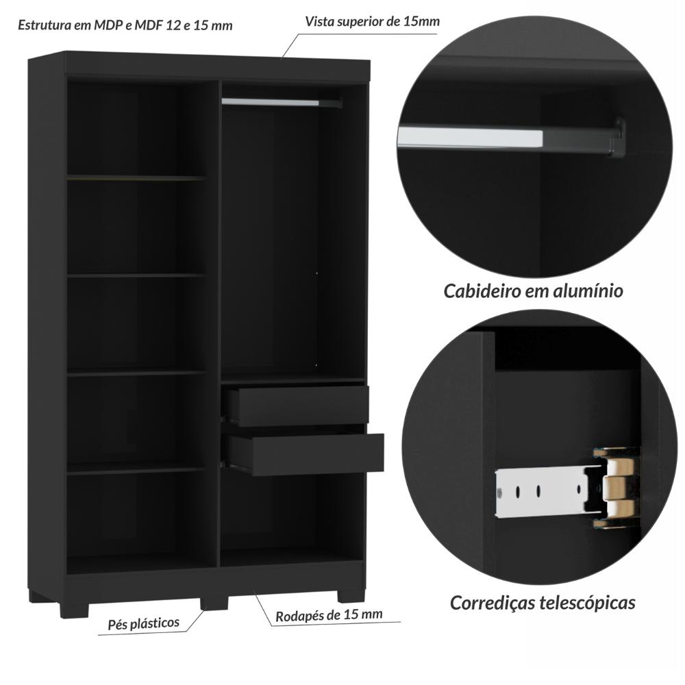 Guarda Roupa Dakota 4 Portas