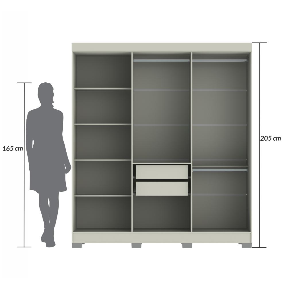 Guarda Roupa Dakota 6 Portas