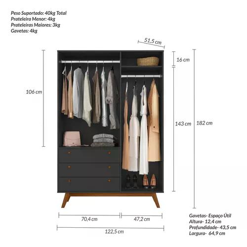 Guarda Roupa Retro Versalhes 20