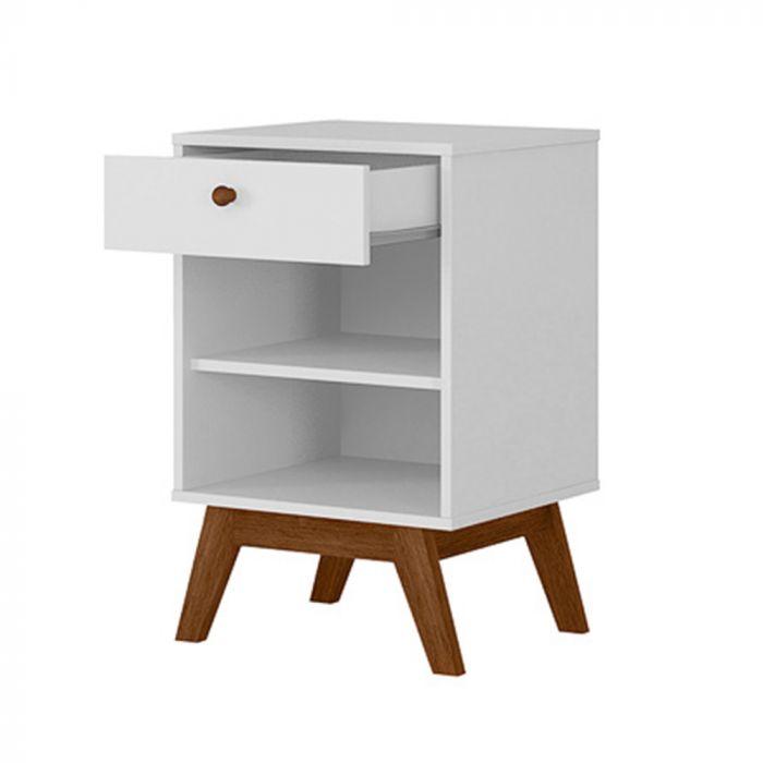 Mesa Cabeceira Retrô 1 Gaveta Versalhes
