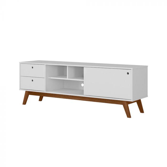 Rack Retrô Para Tv 60 Polegadas 2 Gavetas Lubeck 85
