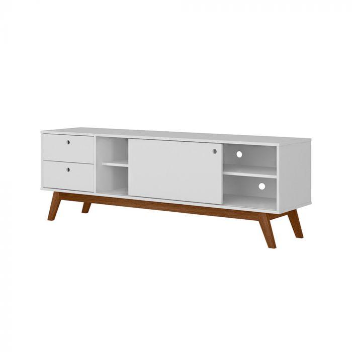 Rack Retrô Para Tv 60 Polegadas 2 Gavetas Lubeck 85